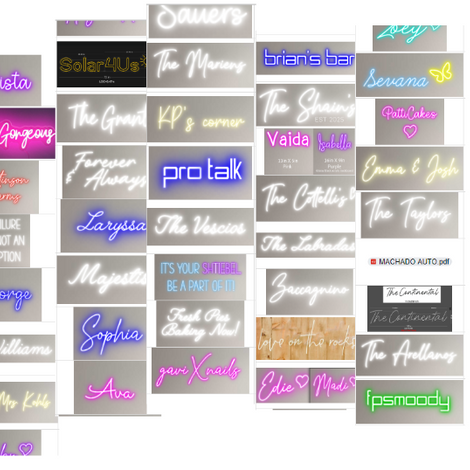 Custom neon signs for Mr. Bohdan