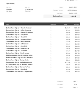 Custom Neon signs for Neonific