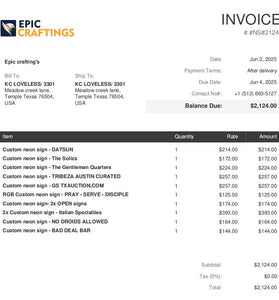 Custom neon signs for MR Kenneth Loveless