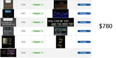 Custom neon sign for Tom