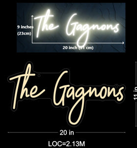 Custom neon sign for Mr. Benjamin