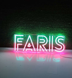 custom neon sign for Dekheel Bader