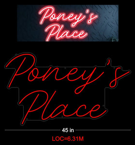 Custom neon sign for Mr. Benjamin