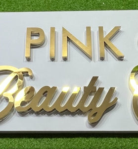 Metal with BackBoard sign for Mr. Benjamin