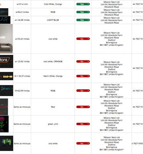 Custom neon Signs for Mr. Sultan Nick