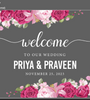 Welcome sign for Praveen kumar