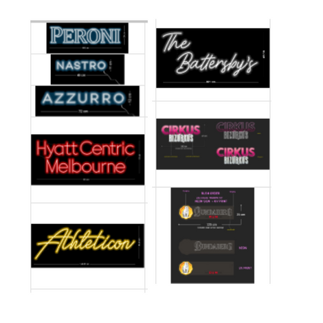 Custom Neon signs for Mr Scott (electric confetti)