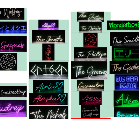Custom Neon signs for Mr. George