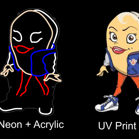 Custom UV signs for David Allsop