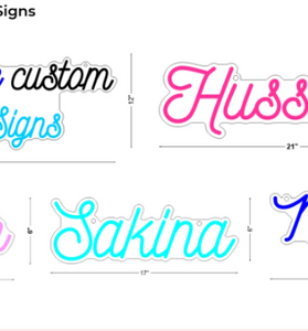 custom neon signs for Mr. Ali