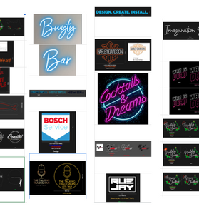 Custom neon signs for Mr. Nick