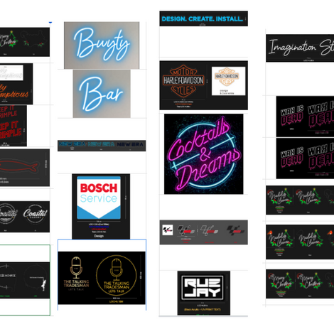 Custom neon signs for Mr. Nick