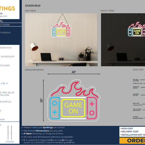 LED Neon Sign for Rod Muffet