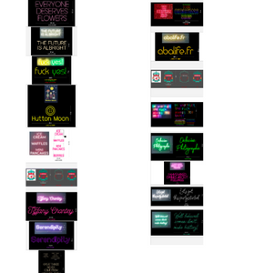 Custom Neon signs for Mr. Tom Moore